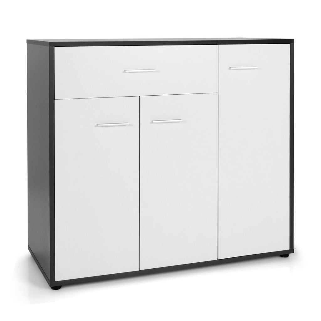 Buffet enfilade moderne 3 portes avec étagère réglable